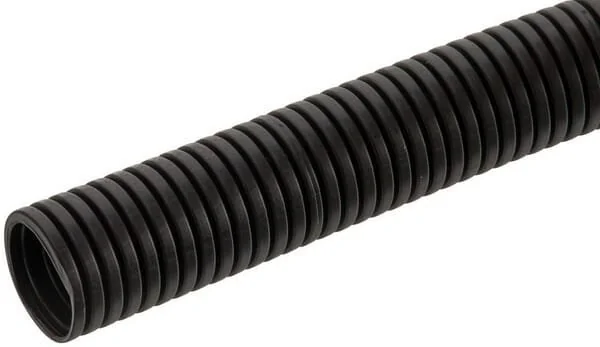 Kramp - FTBLC13100 - Protection Tube 13mm 100m Flexible Corrugated, Closed, Black