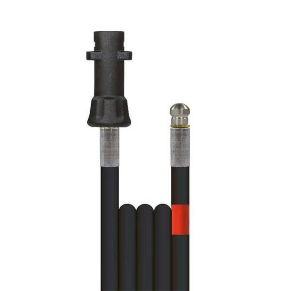 Kramp - HD993208 - Sewer Hose 8m DN5 200bar Kaercher Plug with Nozzle 3x0.8