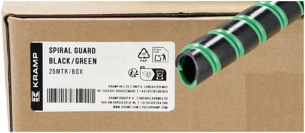 Kramp - KBV26BGP025KR - Spiral Guard Black/Green 27-36 25m