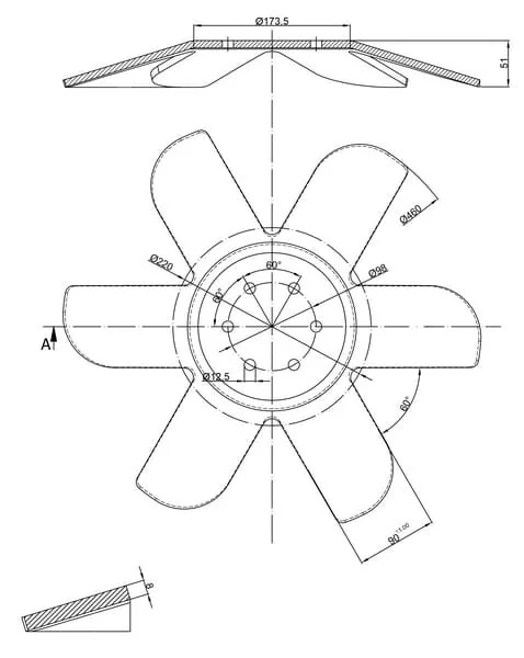 Kramp - KM060250N - Leveling Disc RH Star-Shaped