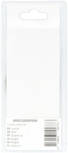 Kramp - KR02120000P06B - Linch Pin 11.5mm x 45mm (6)