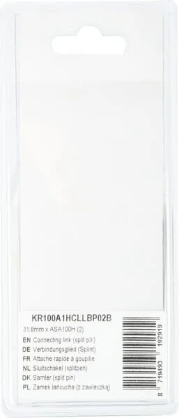 Kramp - KR100A1HCLLBP02B - Connecting Link (Split Pin) 31.8mm X ASA100H (2)
