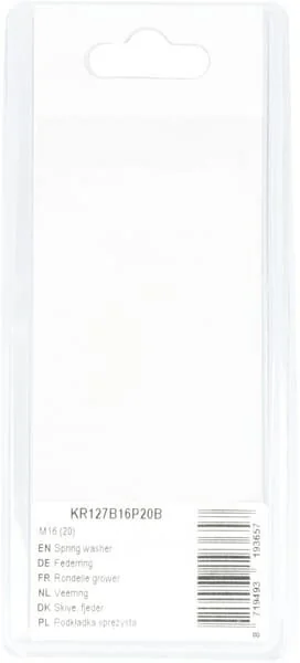 Kramp - KR127B16P20B - Spring Washer M16 (20)