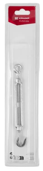 Kramp - KR148006HGP01B - Turnbuckle Hook/Eye M6x170-250mm (1)