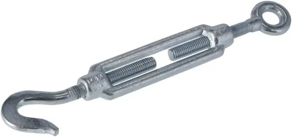 Kramp - KR148010HGP01B - Turnbuckle Hook/Eye M10x210-295mm (1)