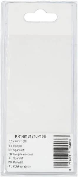 Kramp - KR148131240P10B - Roll Pin 3.5x40mm (10)