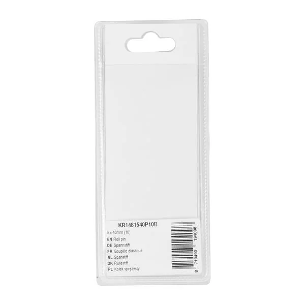 Kramp - KR1481540P10B - Roll Pin 5x40mm (10)