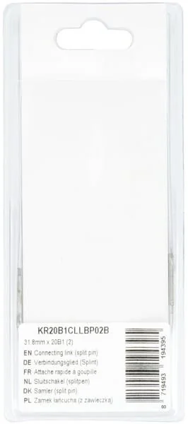 Kramp - KR20B1CLLBP02B - Connecting Link (Split Pin) 31.8mm X 20B1 (2)
