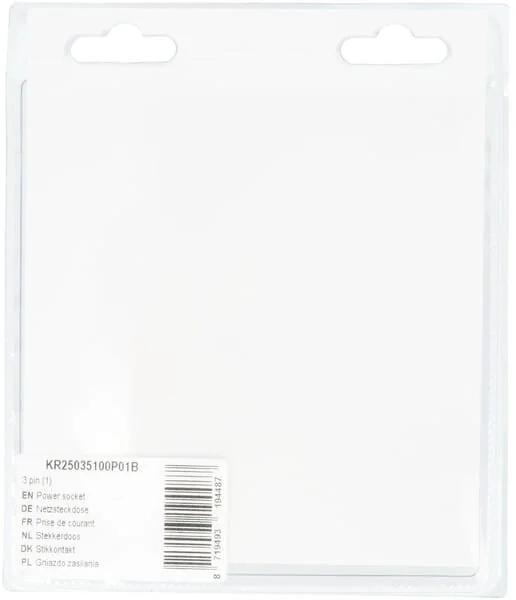 Kramp - KR25035100P01B - Power Socket 3 Pin (1)