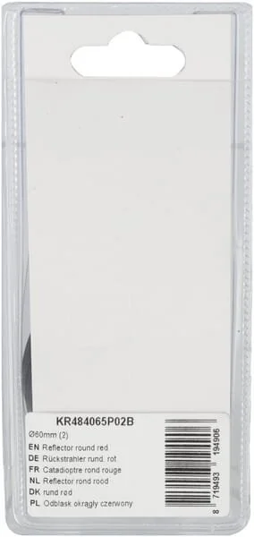 Kramp - KR484065P02B - Reflector Round Red (2)