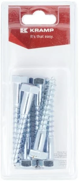 Kramp - KR5711070P06B - Wood Screw M10x70mm (6)