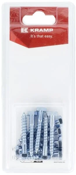Kramp - KR571640P10B - Wood Screw M6x40mm (10)
