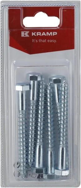 Kramp - KR571880P06B - Wood Screw M8x80mm (6)