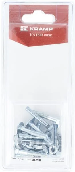 Kramp - KR603530P10B - Coach Nut And Bolt M5x30mm, 4.6 (10)