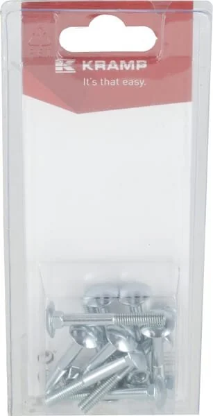 Kramp - KR603540P10B - Coach Nut And Bolt M5x40mm, 4.6 (10)