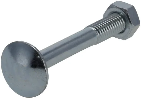 Kramp - KR603650P10B - Coach Nut And Bolt M6x50mm, 4.6 (10)