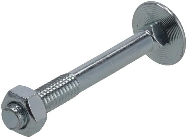 Kramp - KR603650P10B - Coach Nut And Bolt M6x50mm, 4.6 (10)