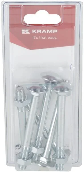 Kramp - KR603880P06B - Coach Nut And Bolt M8x70mm, 4.6 (6)