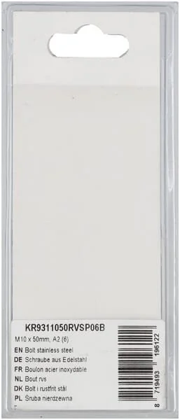 Kramp - KR9311050RVSP06B - Bolt Stainless Steel Mm, A2 (6)