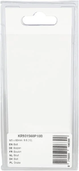 Kramp - KR931560P10B - Bolt Mm, 8.8 (10)