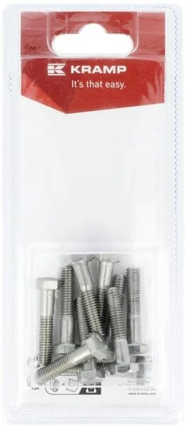 Kramp - KR931630RVSP10B - Bolt Stainless Steel Mm, A2 (10)