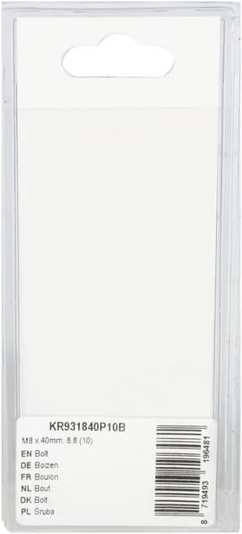 Kramp - KR931840P10B - Bolt Mm, 8.8 (10)