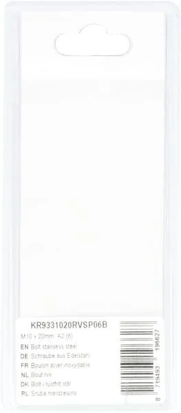 Kramp - KR9331020RVSP06B - Bolt Stainless Steel Mm, A2 (6)