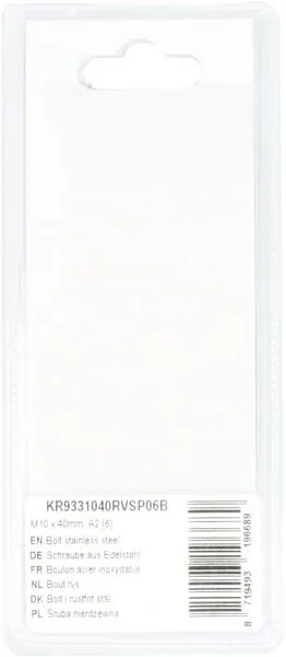 Kramp - KR9331040RVSP06B - Bolt Stainless Steel Mm, A2 (6)