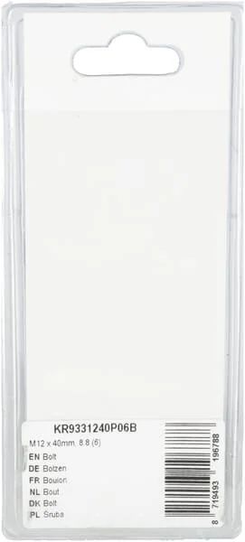 Kramp - KR9331240P06B - Bolt Mm, 8.8 (6)