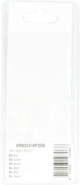 Kramp - KR933416P20B - Bolt Mm, 8.8 (20)