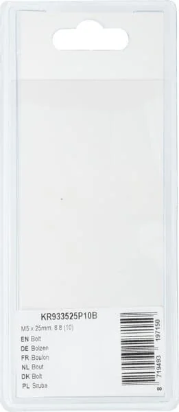 Kramp - KR933525P10B - Bolt Mm, 8.8 (10)