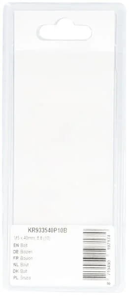 Kramp - KR933540P10B - Bolt Mm, 8.8 (10)