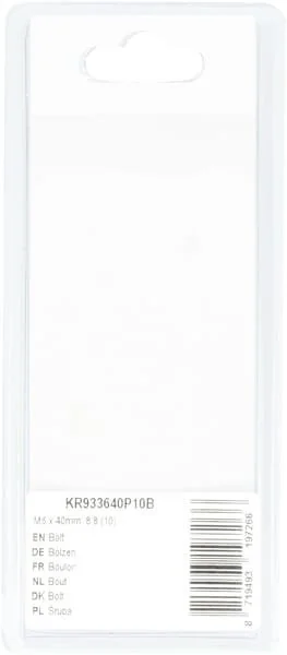 Kramp - KR933640P10B - Bolt Mm, 8.8 (10)