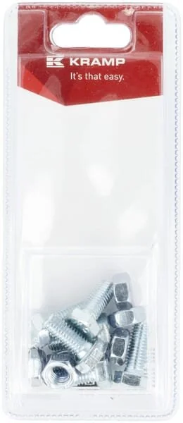 Kramp - KR9338209348P06B - Nut And Bolt M8x20mm (6)