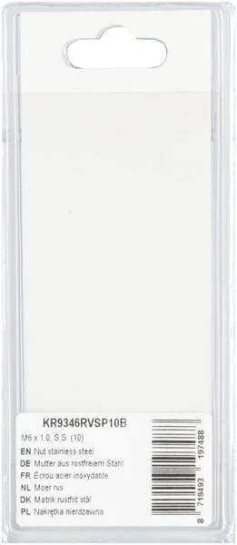 Kramp - KR9346RVSP10B - Nut Stainless Steel, S.S. (10)