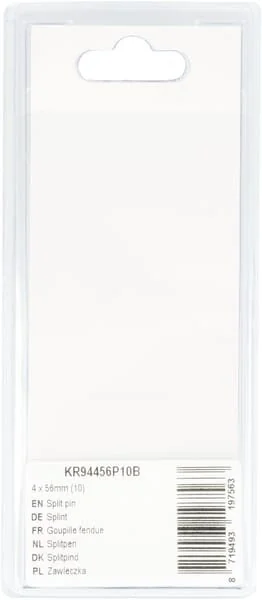 Kramp - KR94456P10B - Split Pin 4x56mm (10)
