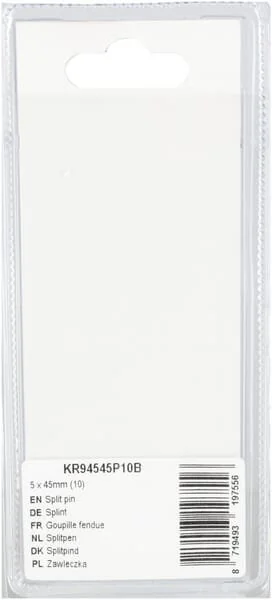Kramp - KR94545P10B - Split Pin 5x45mm (10)