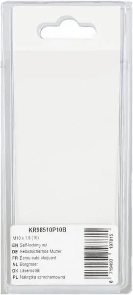 Kramp - KR98510P10B - Self-Locking Nut (10)