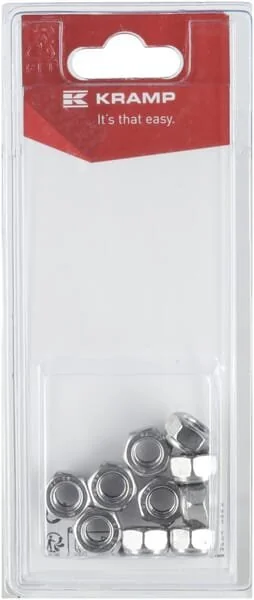 Kramp - KR9858RVSP10B - Self-Locking Nut Stainless Steel (10)