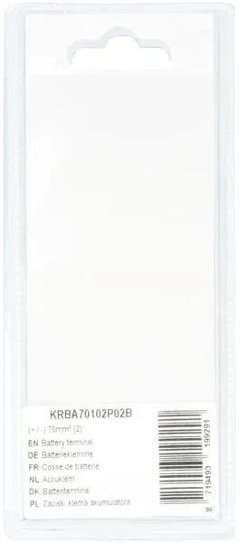 Kramp - KRBA70102P02B - Battery Terminal (+ / -) 70mm² (2)
