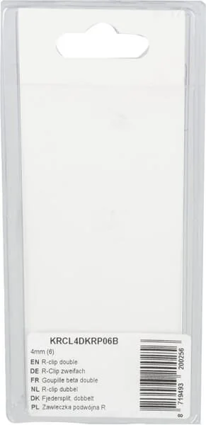 Kramp - KRCL4DKRP06B - R-Clip Double 4mm (6)