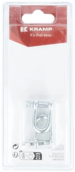 Kramp - KRDS05P02B - D-Shackle Diameter 5mm x 20mm, (2)