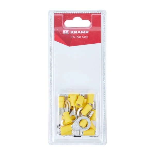 Kramp - KRELEC02P20B - Crimp Terminal Kit Yellow (20)