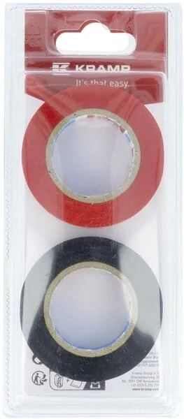Kramp - KREM20404405P02B - Insulation Tape Red+Black 15mm x 10m (2)