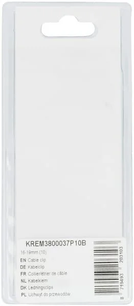 Kramp - KREM3800037P10B - Cable Clip 16-19mm (10)