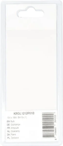 Kramp - KRGL1212P01B - Bulb 12V x 18W, BA15s (1)