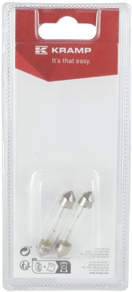 Kramp - KRGL122110P02B - Bulb 12V x 10W, SV8.5 (2)