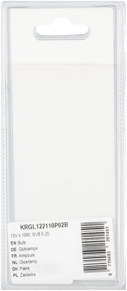 Kramp - KRGL122110P02B - Bulb 12V x 10W, SV8.5 (2)