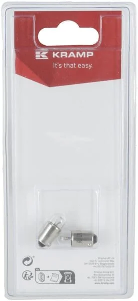 Kramp - KRGL1231P02B - Bulb 12V x 2W, BA9s (2)