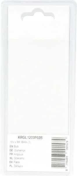 Kramp - KRGL1233P02B - Bulb 12V x 3W, BA9s (2)